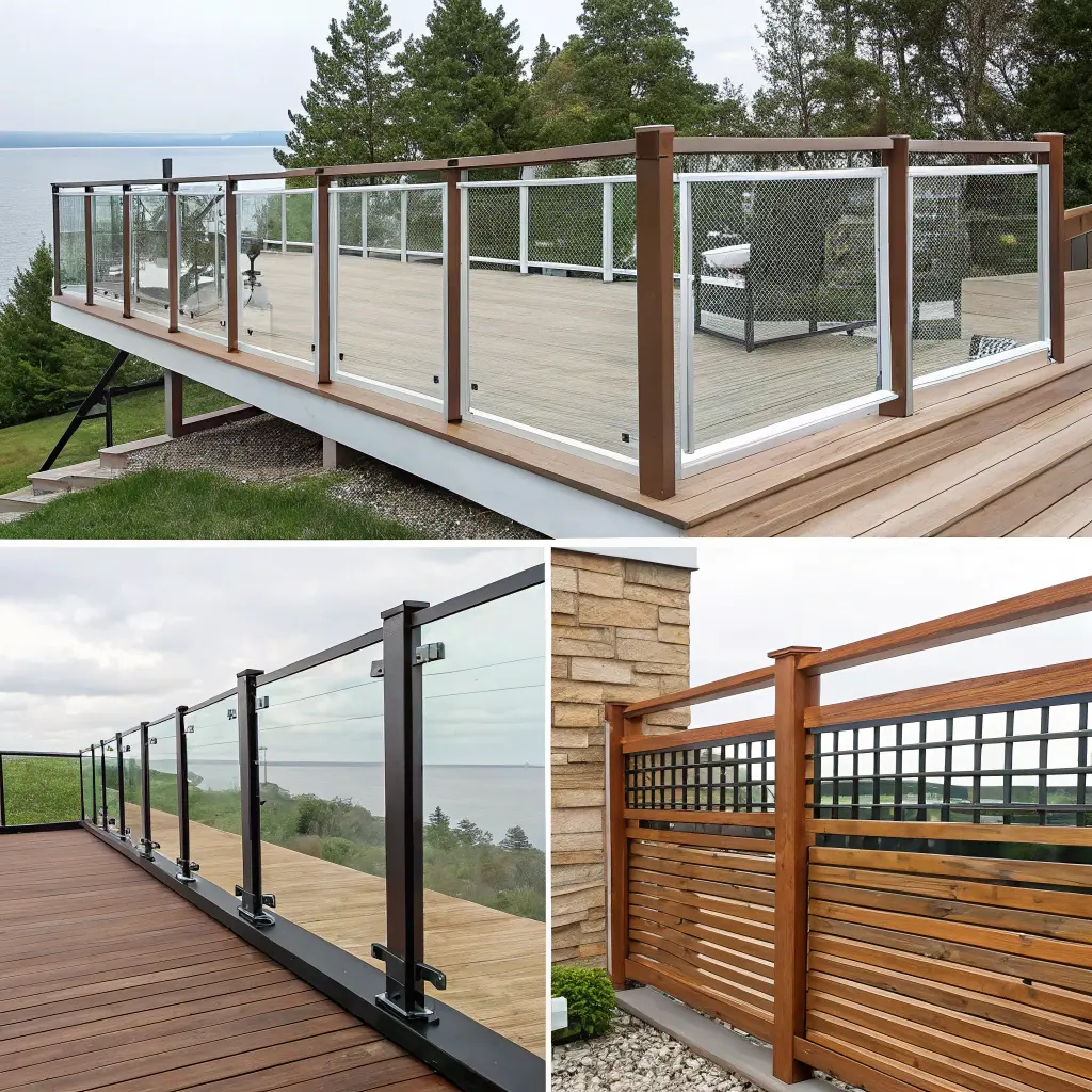 Olika material och stilar för altanstaket