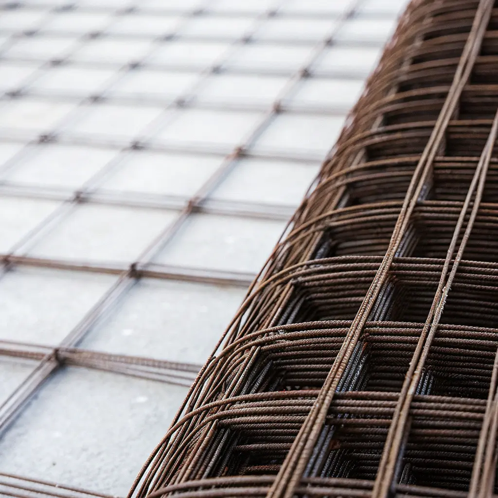 Armeringsnät i modern trädgård