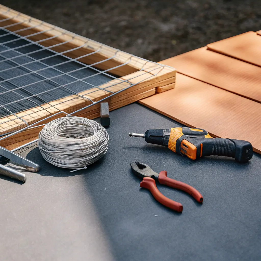 Verktyg för armeringsnätsstaket