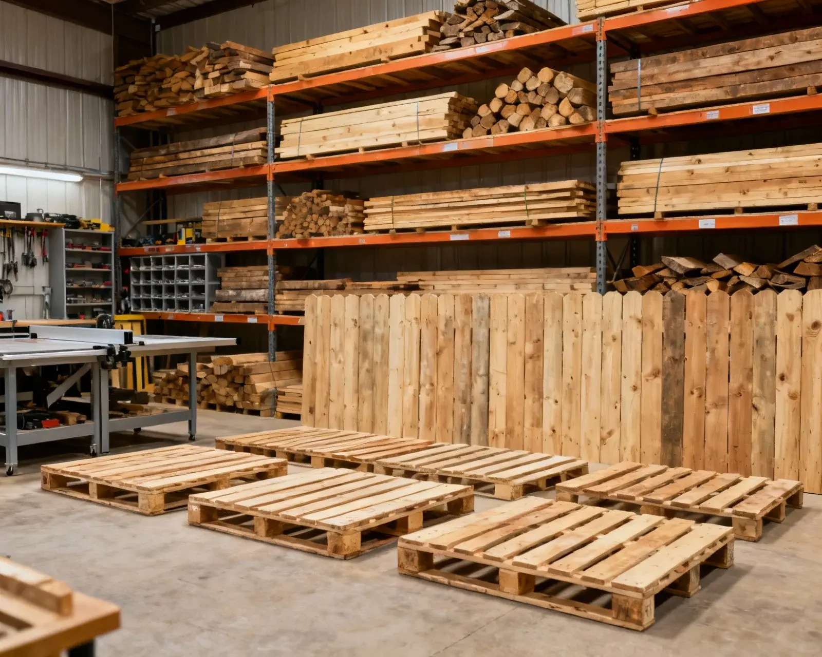 Affordable fence materials - recycled wood and pallets