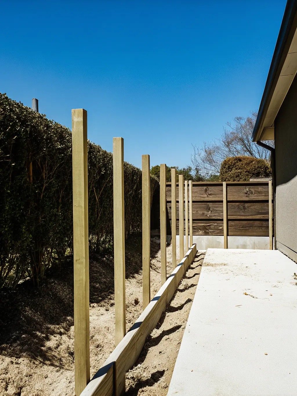 Enkla staketstolpar installation