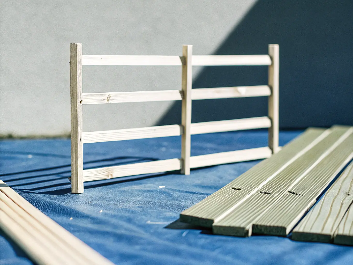 Enkla material för staket