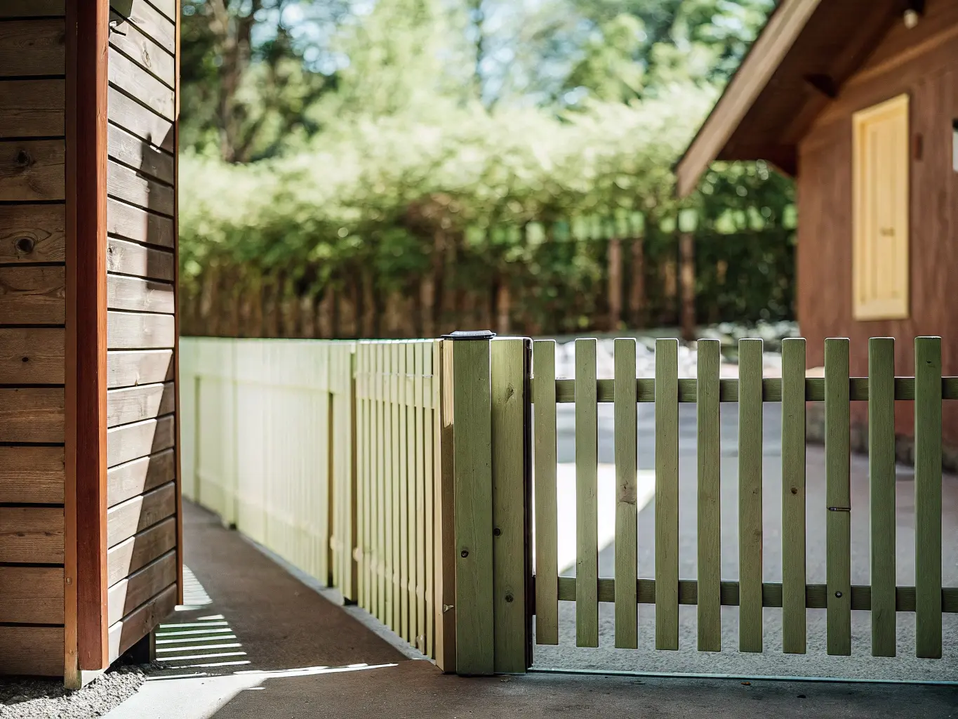 Enkelt färdigt staket