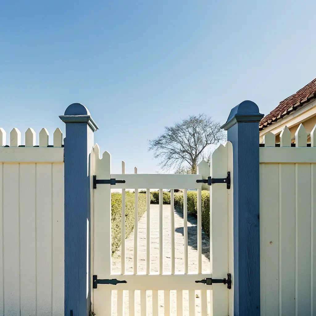 Traditionell staketgrind i klassisk stil
