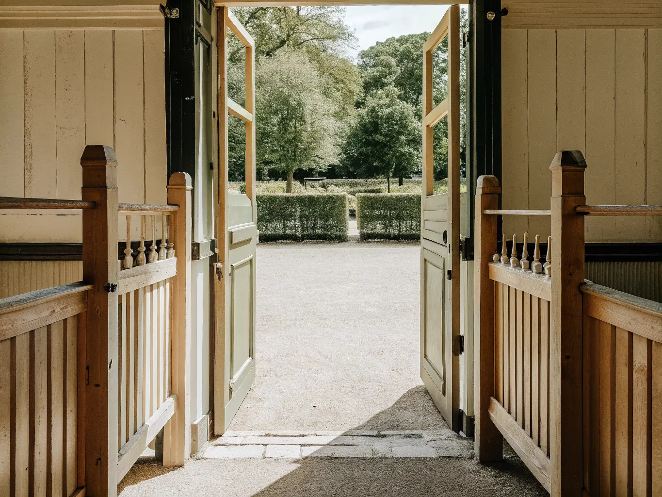 Modern staketgrind i skandinavisk trädgård