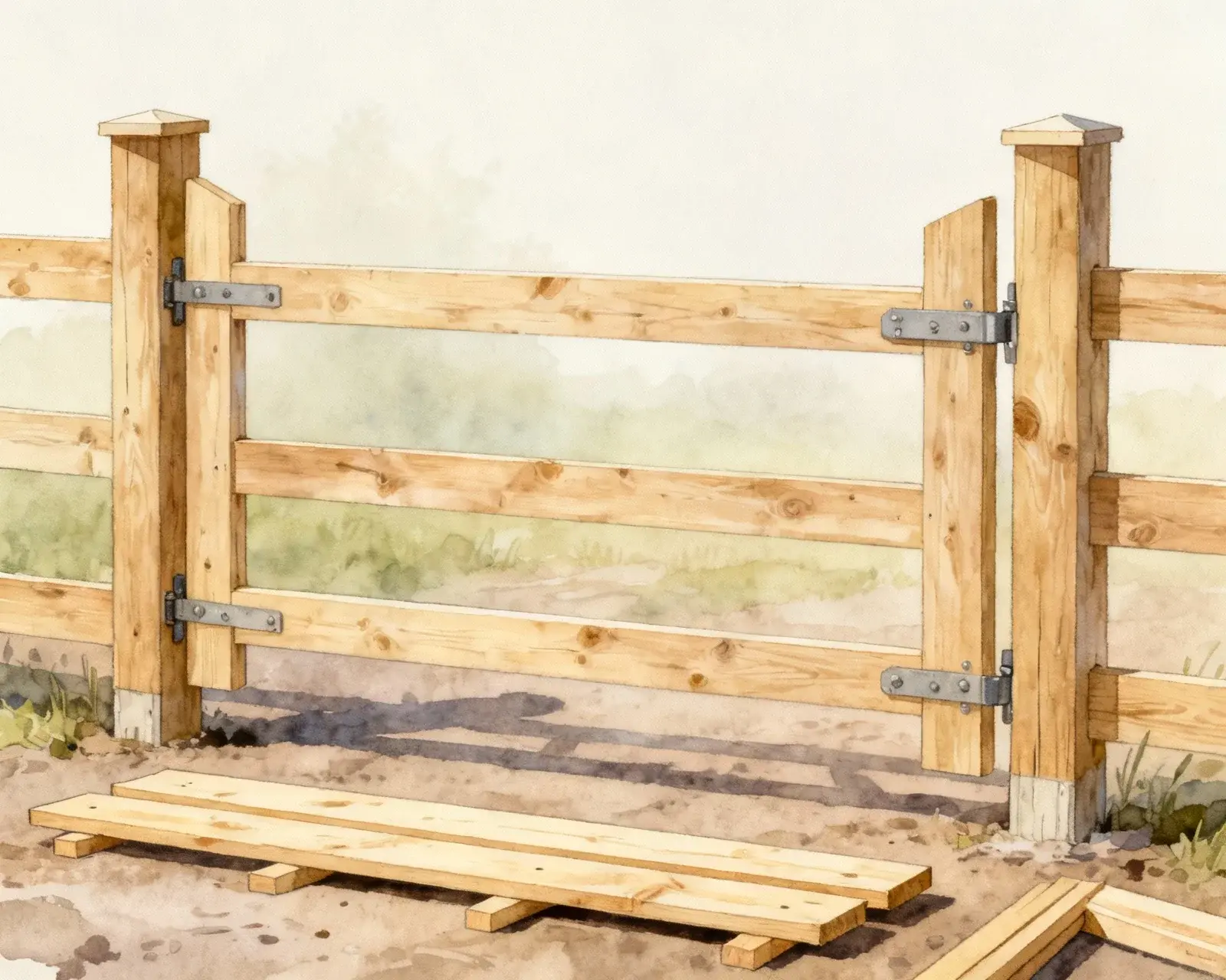 Grindram under konstruktion med synlig snedsträva