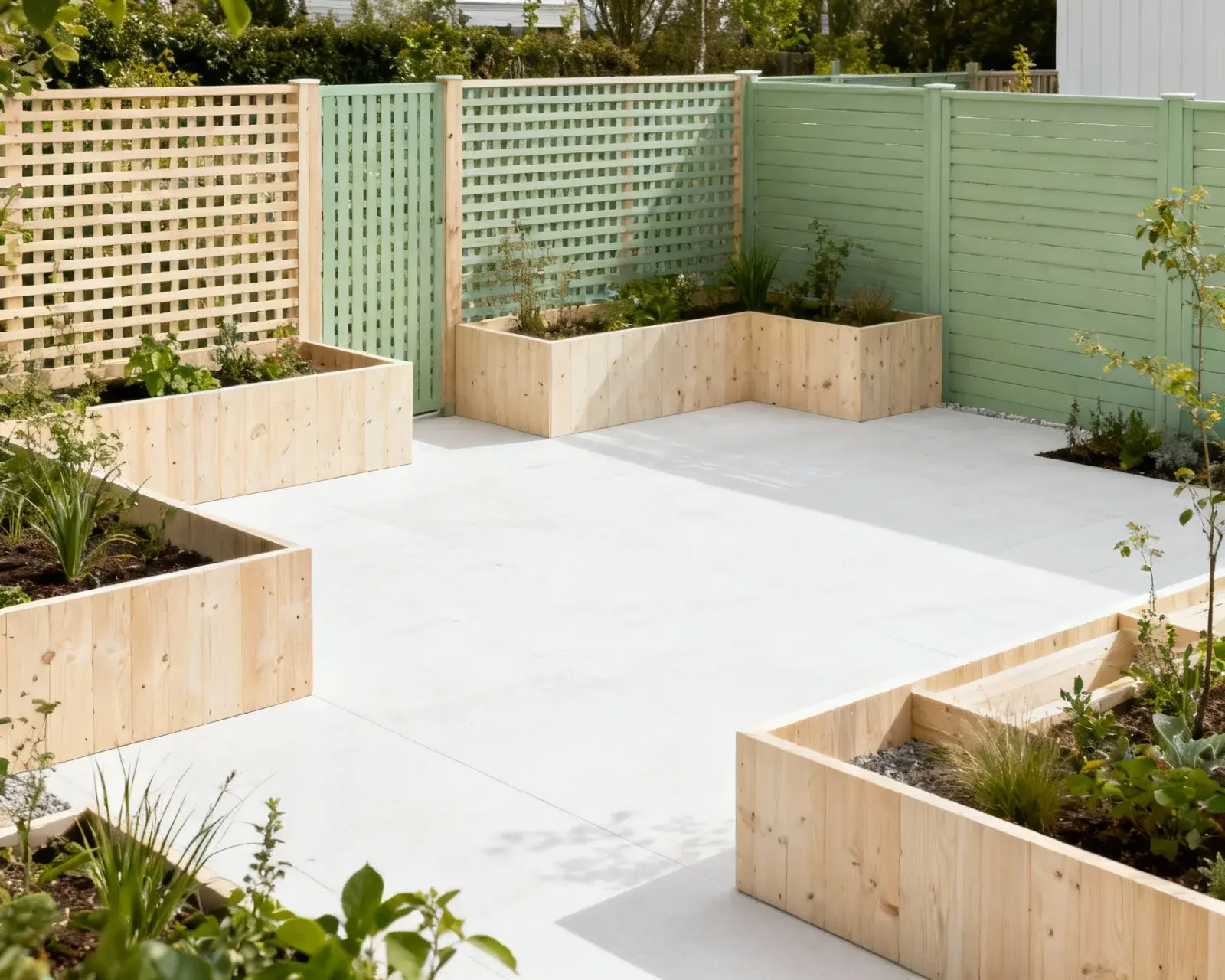 Olika designer för låga staket