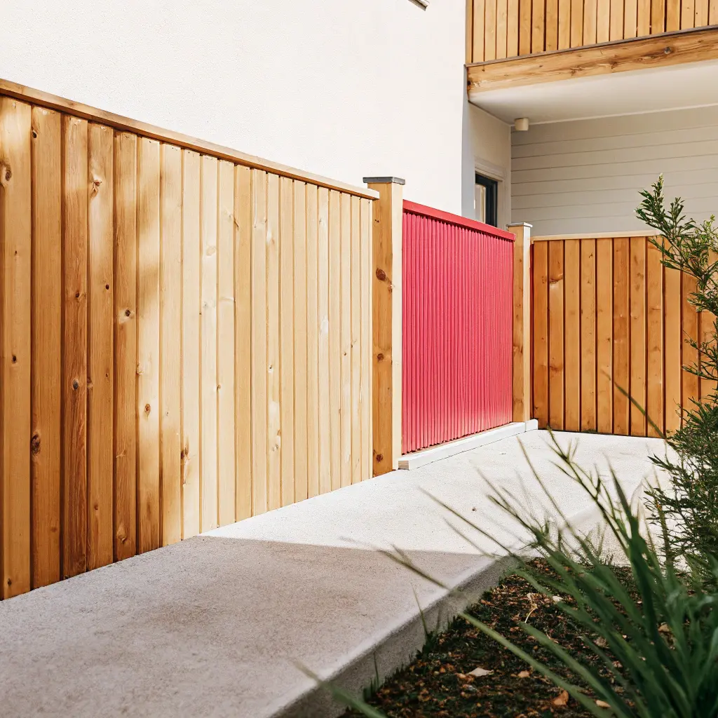 Färdigt budgetstaket runt svensk tomt