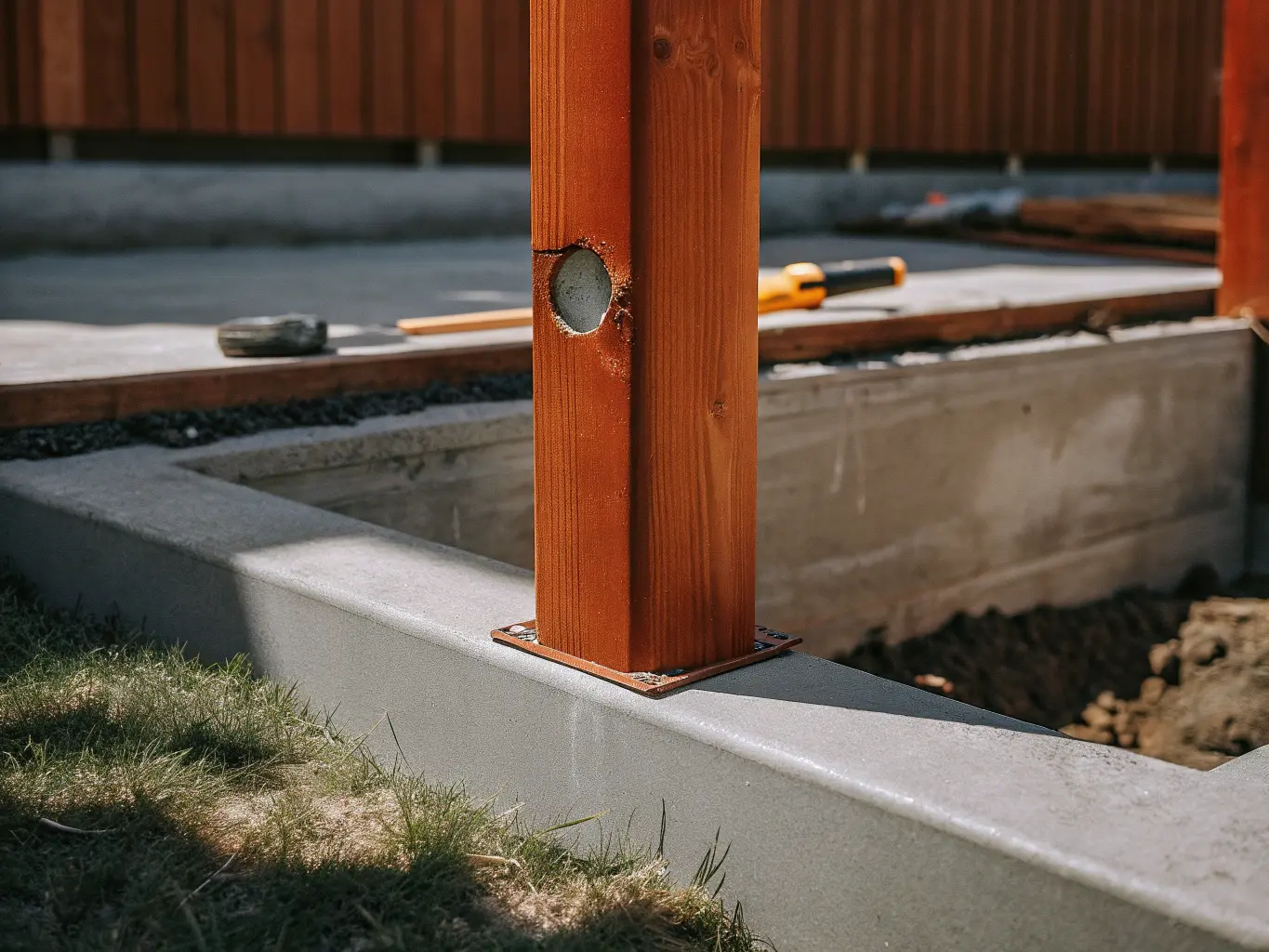 Underhåll av staket vid tomtgräns