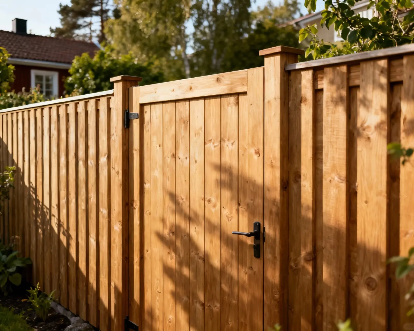 Installation av grind i staketlinjen