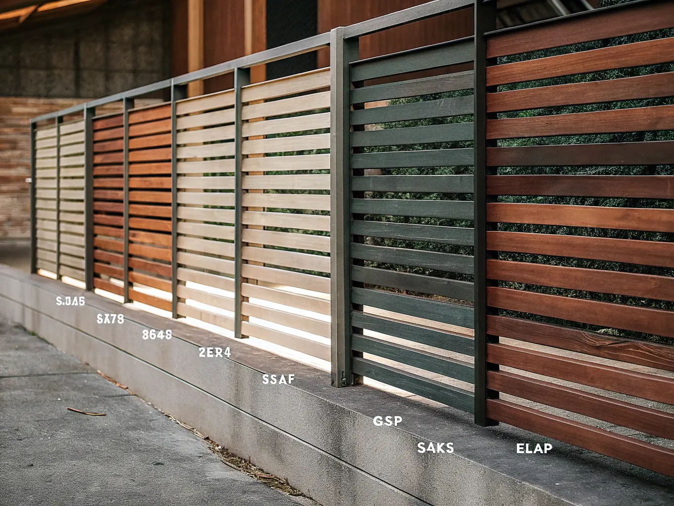 Olika ribbavstånd och konfigurationer