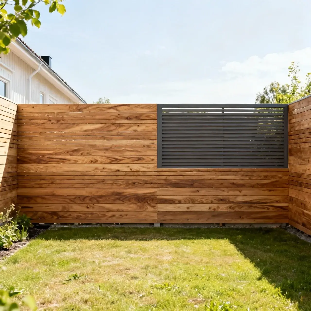 Svenska trädgårdar med moderna staket