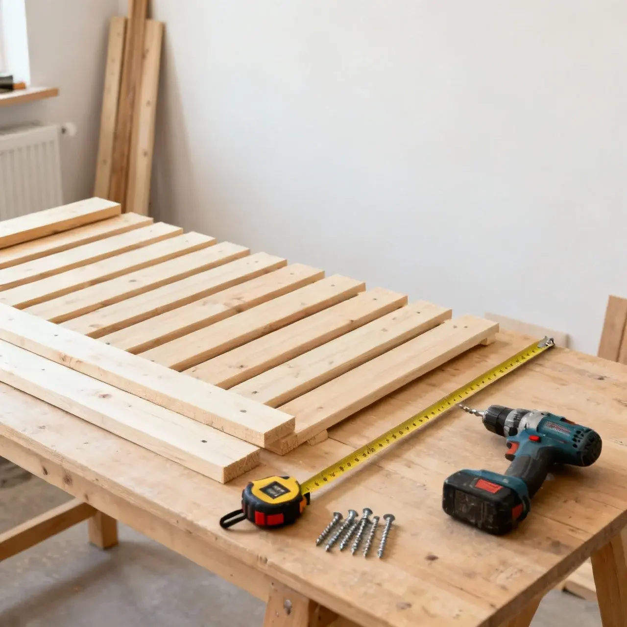 Verktyg och material för staketbygge