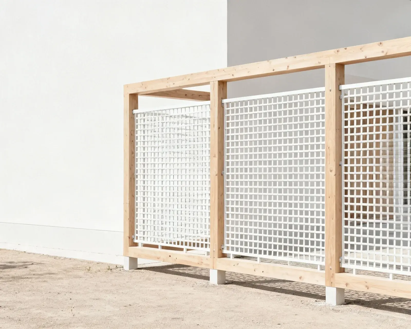 Modulärt staket med armeringsnät