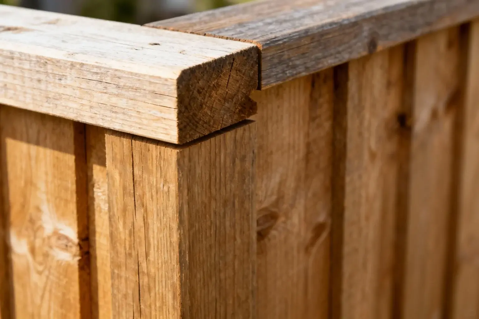 Installation av överliggare på staket