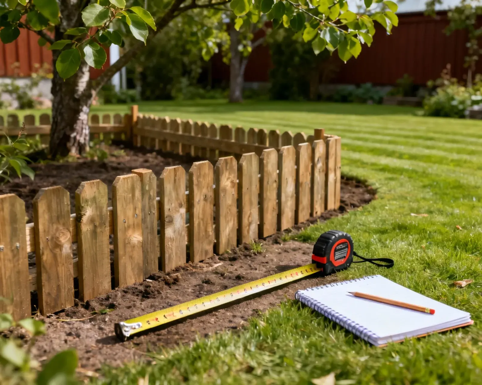 Mätning av tomt för staketoffert