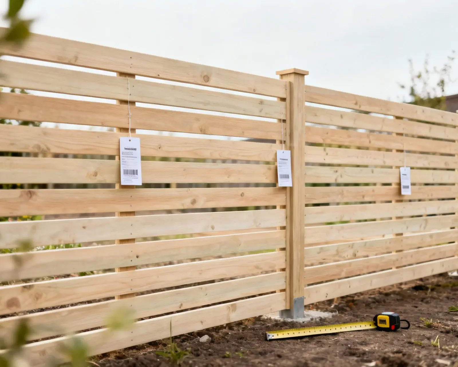 Staketbygge med prismätning per meter