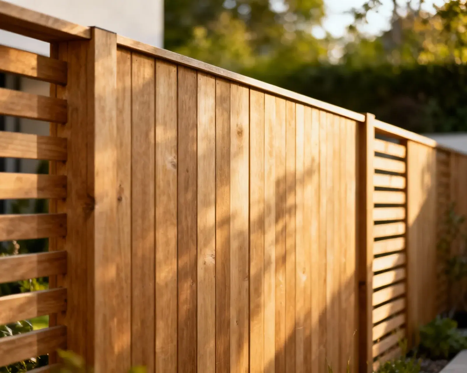 Modernt ribbstaket i skandinavisk design