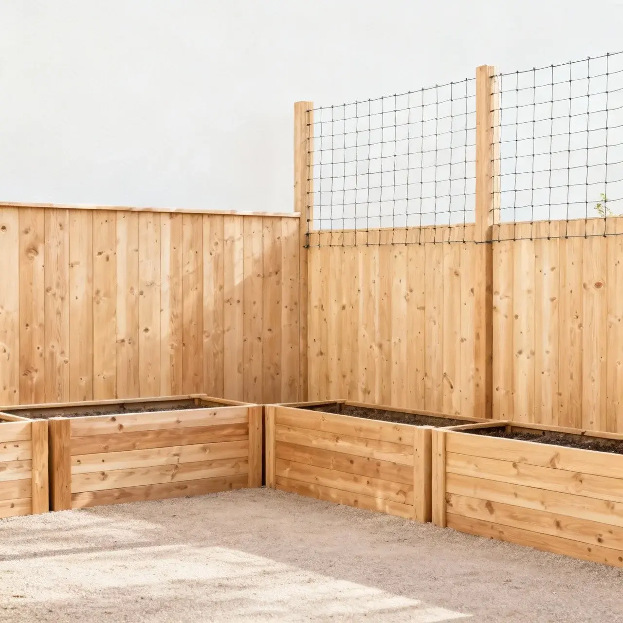 Olika höjder på staket för djurskydd