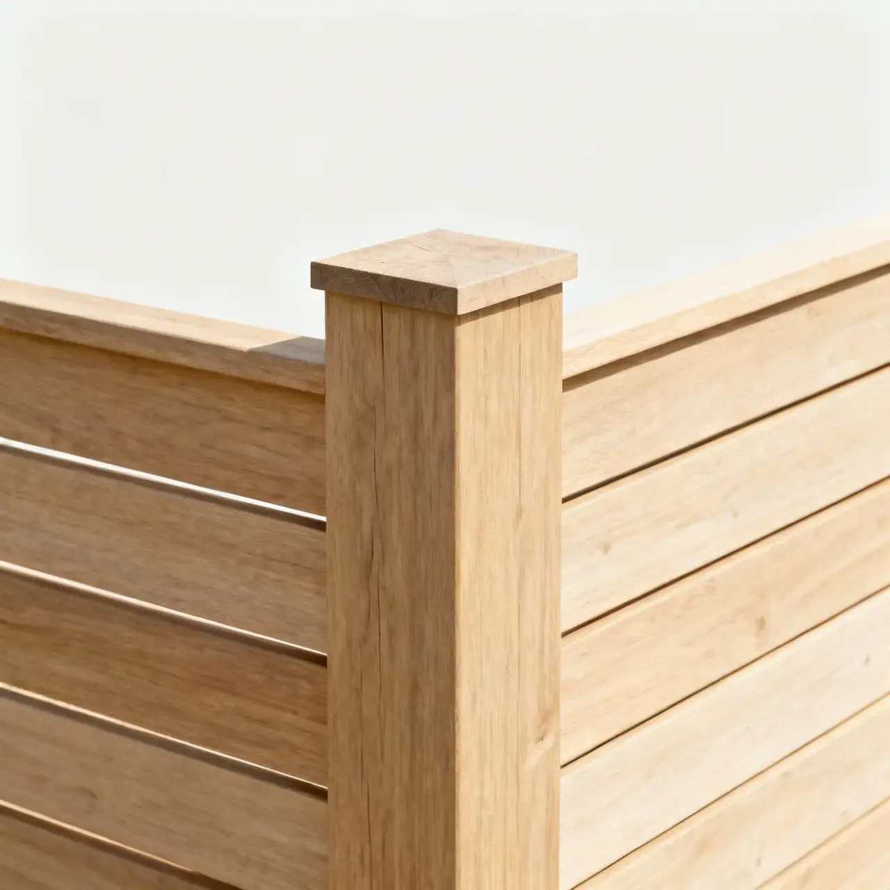 Detaljbild av staketkonstruktion