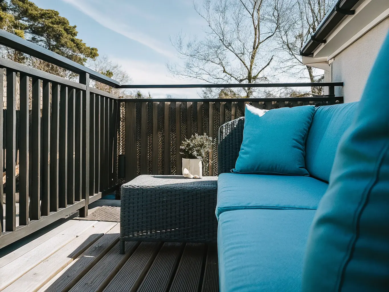 Färdigt altanstaket