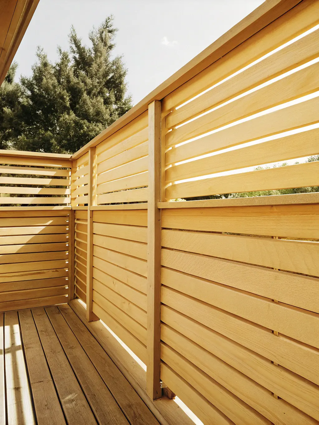 Privacy staket för altan