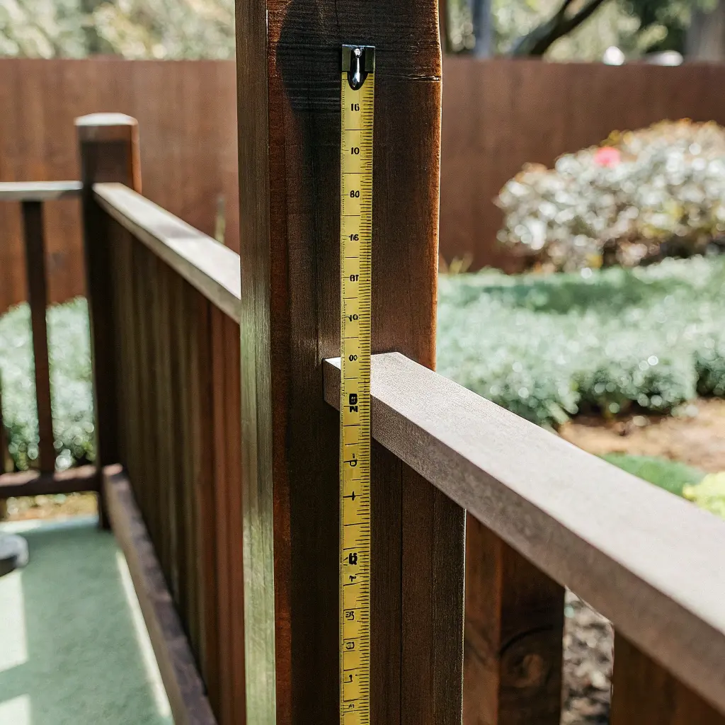 Mätning av stakethöjd med måttband