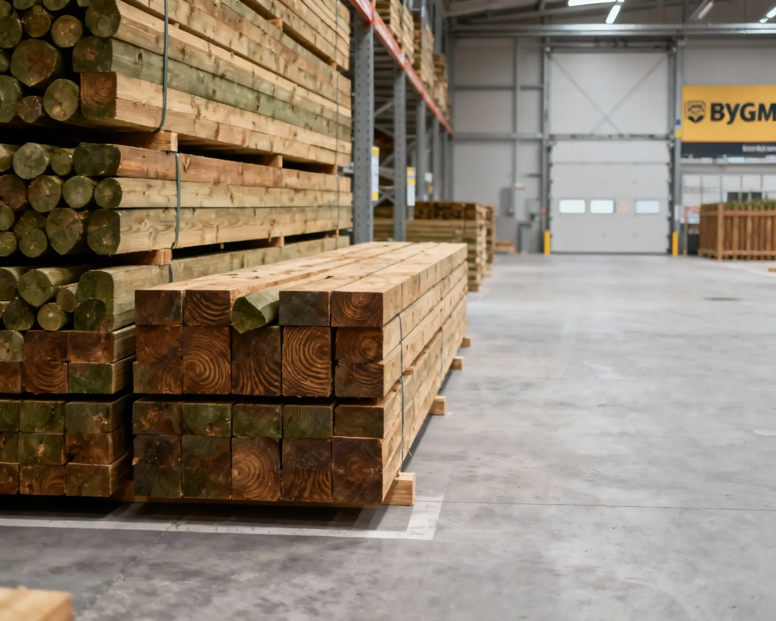 Byggmax sortiment av stakematerial