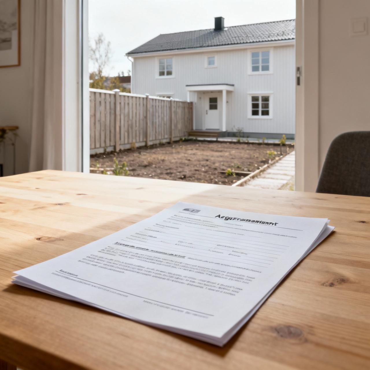 Grannöverenskommelse dokument