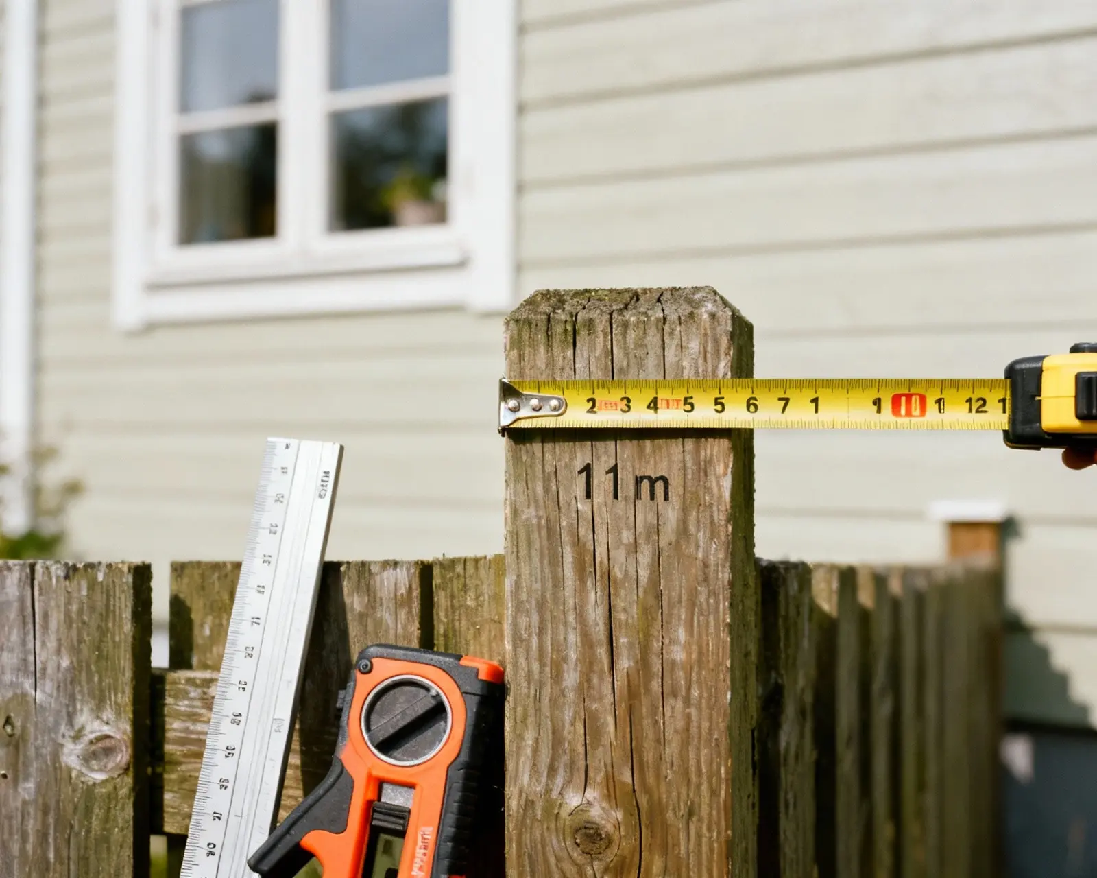 Mätning av stakethöjd vid 1,1 meter gräns