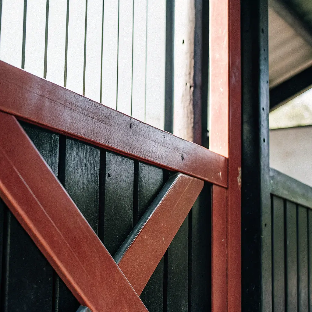 Z-konstruktion med snedsträva på grind