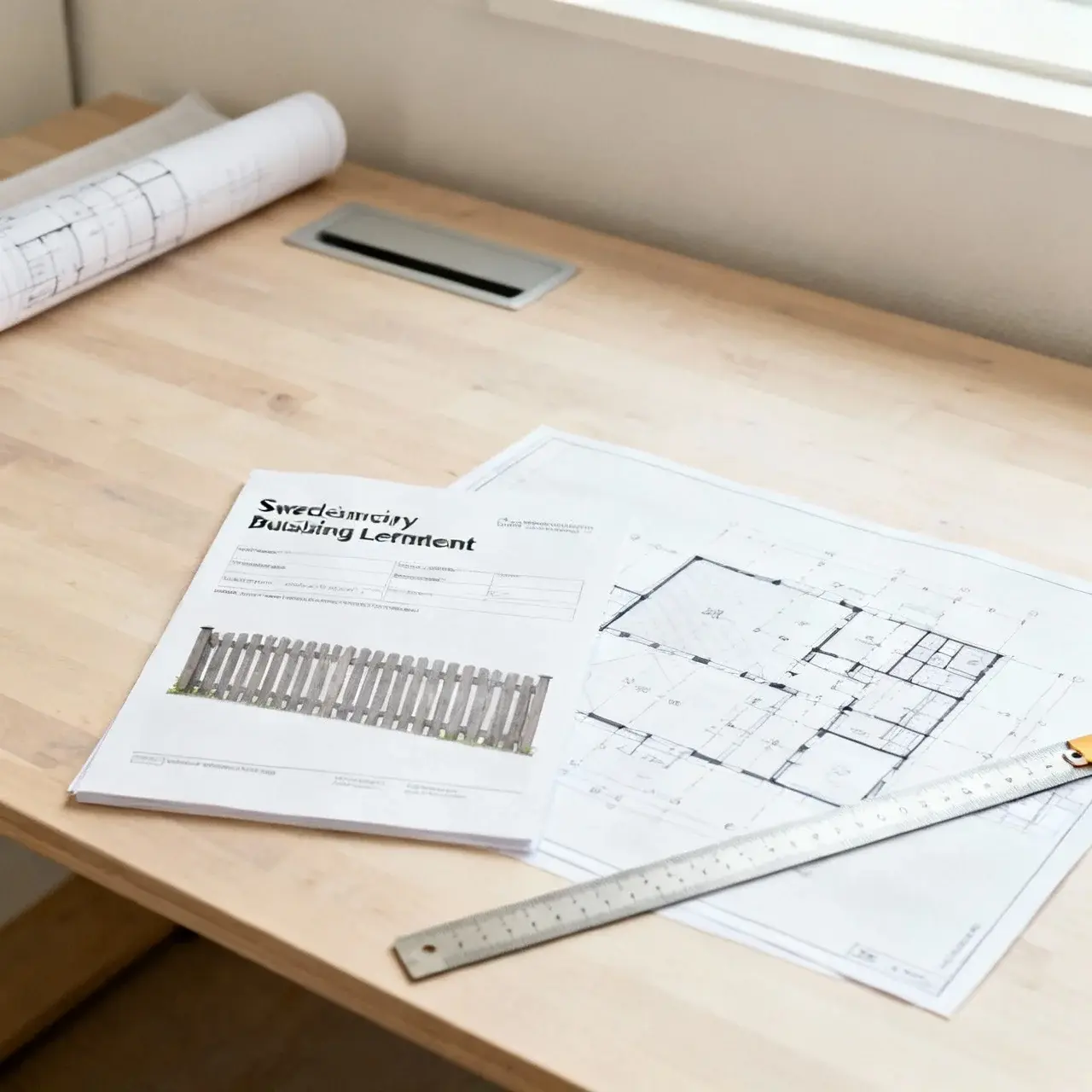 Bygglovshandlingar för staket