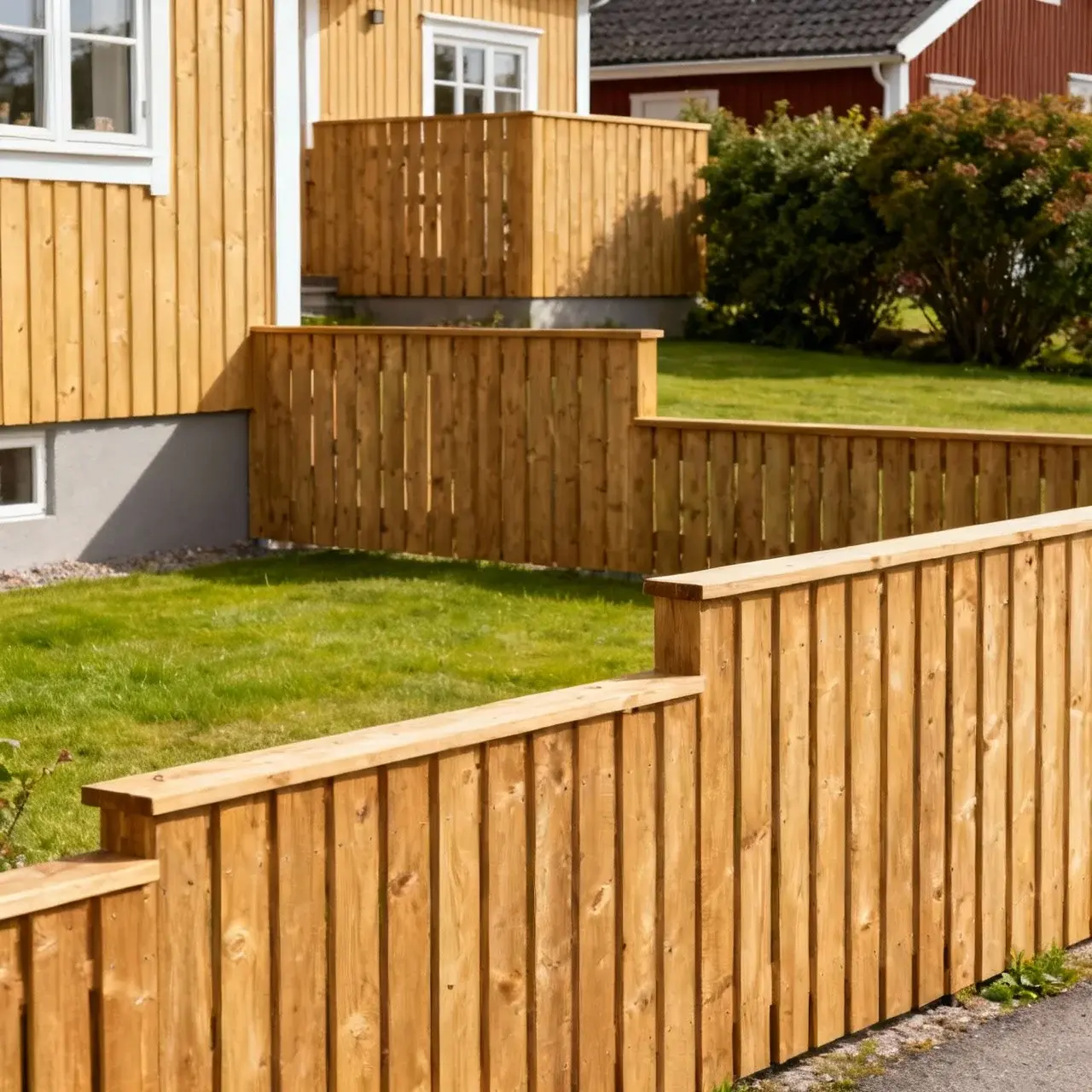 Jämförelse av stakethöjder på olika platser på tomten