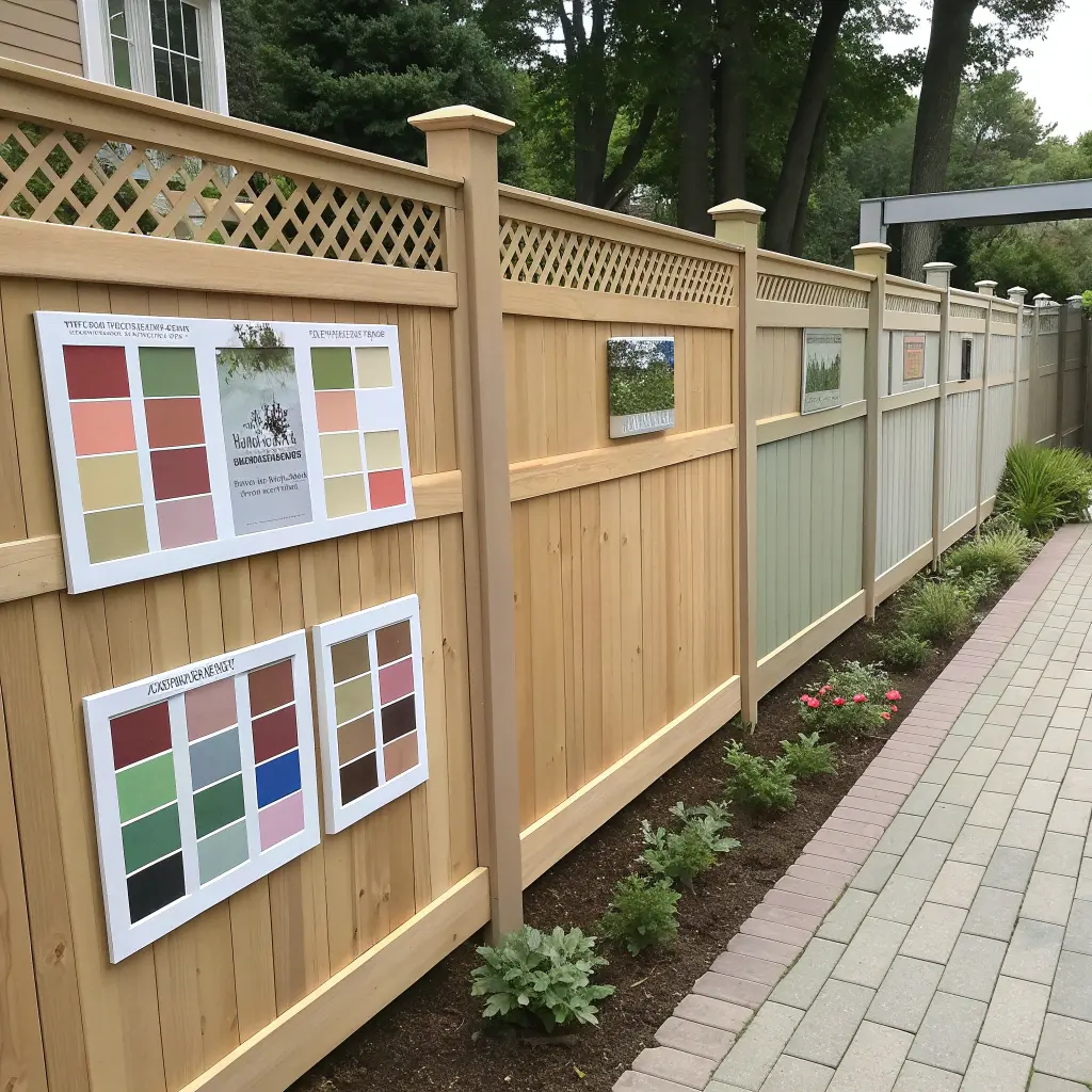 Materiallager för staketbygge