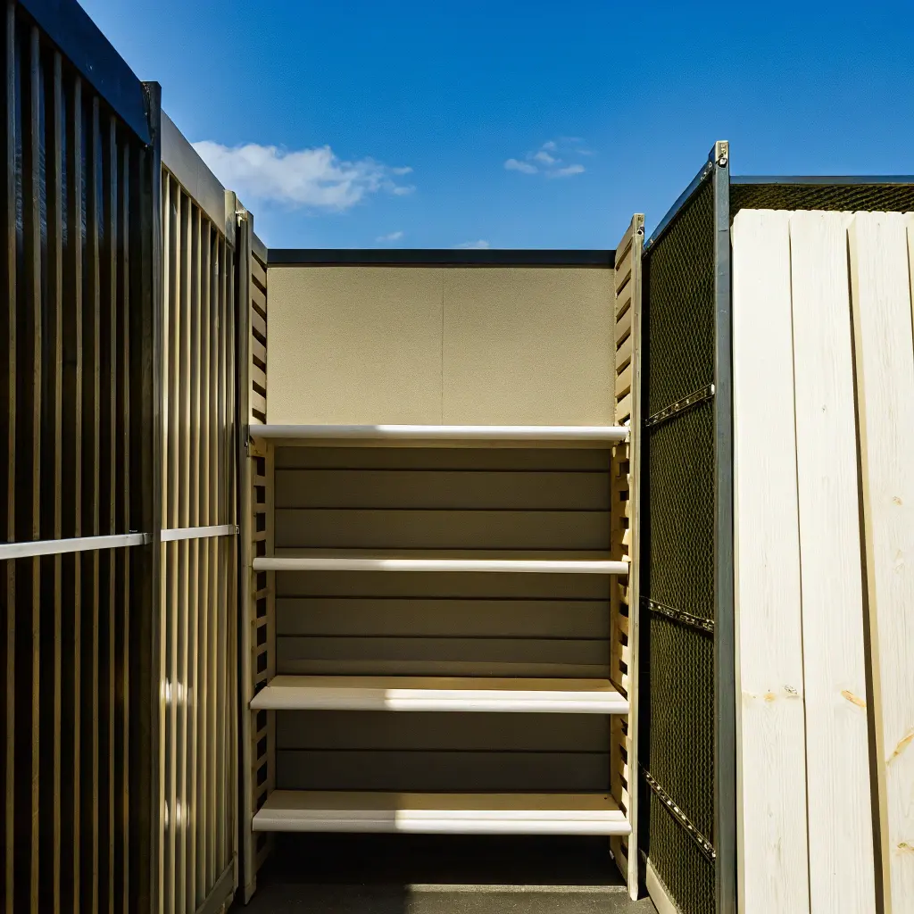 Olika typer av mobila staket och byggstängsel