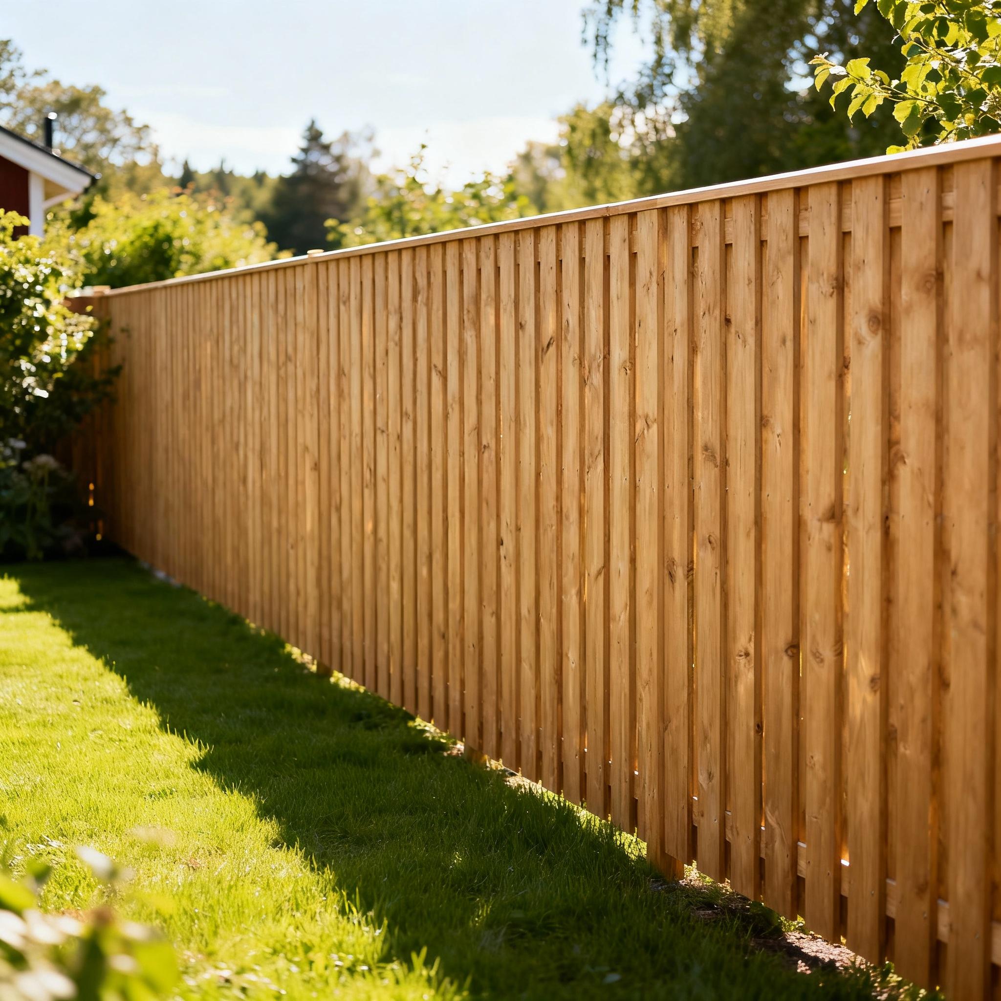 Vackert färdigmonterat enkelt staket