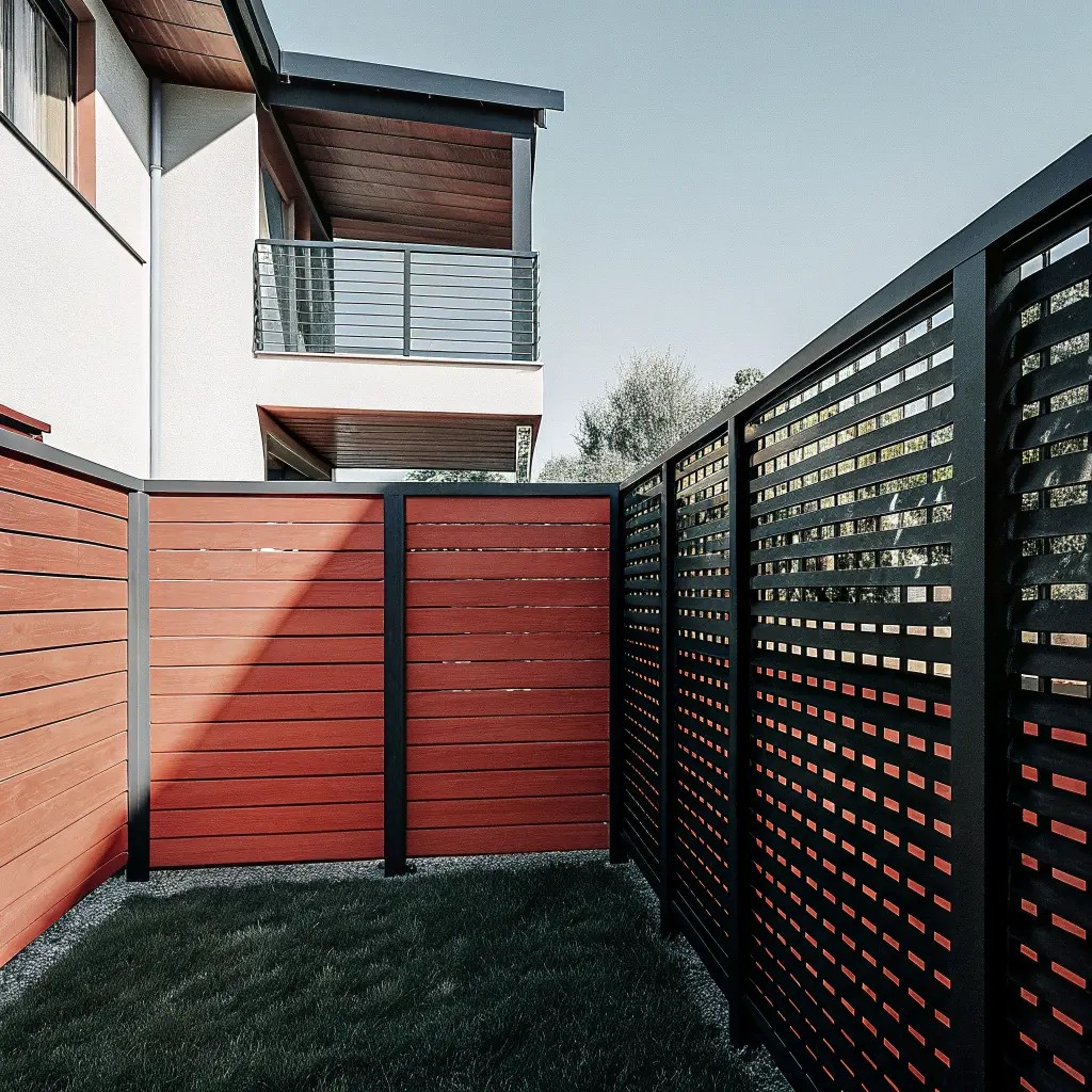 Modern skandinavisk staketdesign enligt byggregler