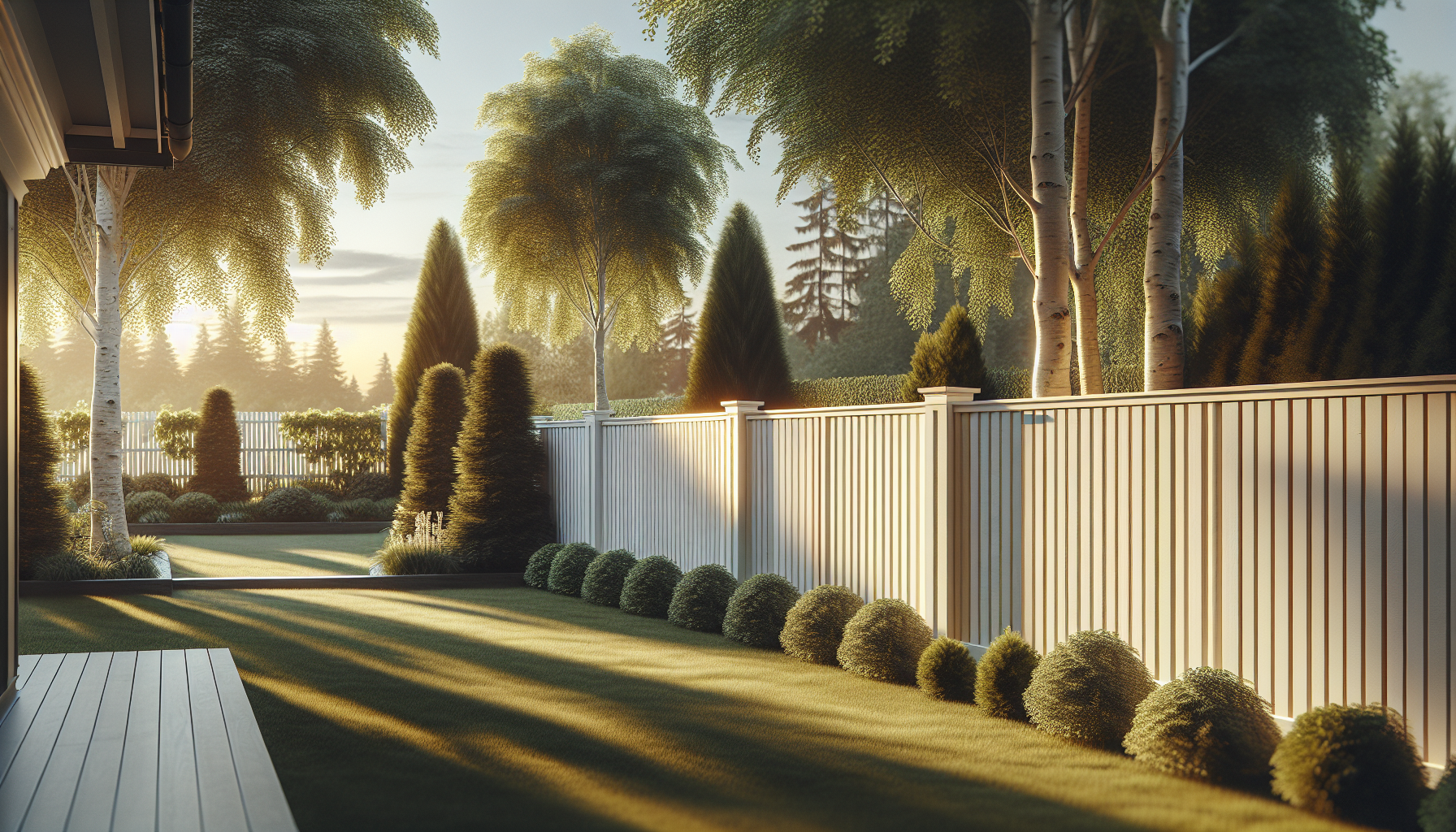 Färdigt snyggt staket