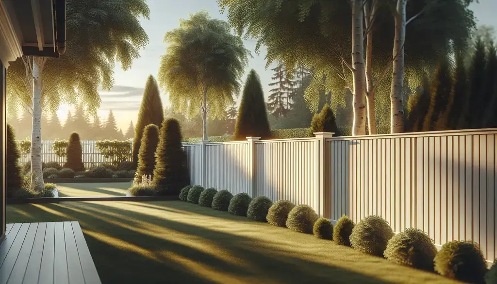 Färdigt snyggt staket