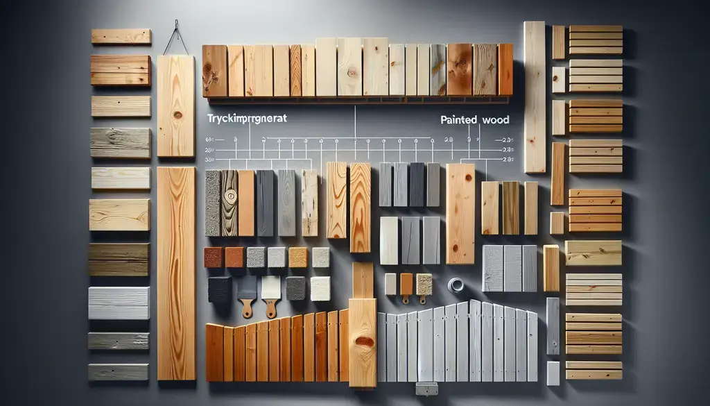 Olika material i jämförelse