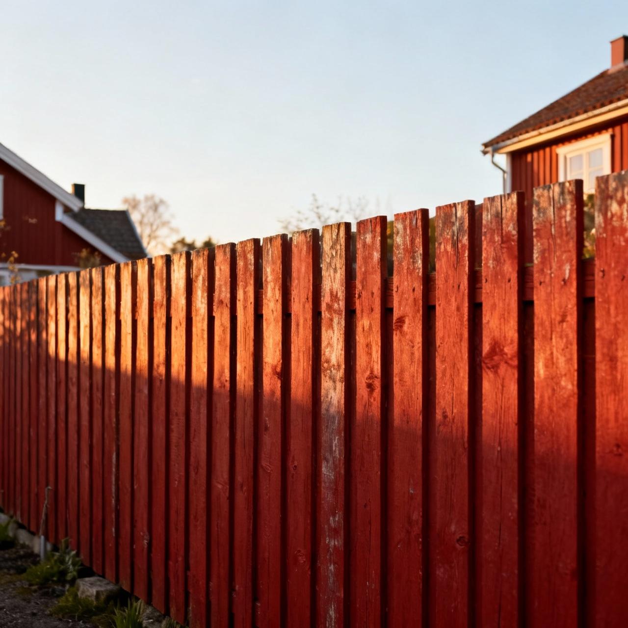 Traditionellt svenskt staket