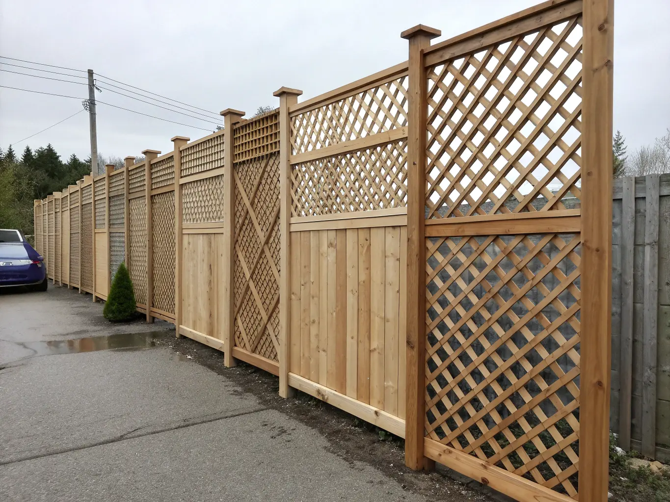 Olika spaljemönster och designer