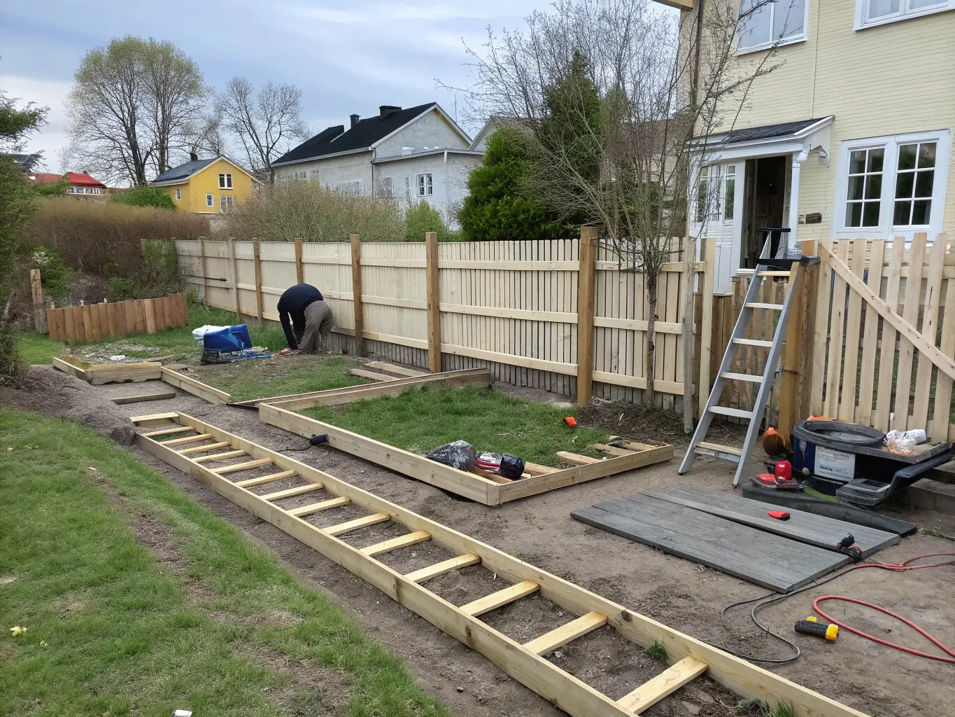 DIY-montering av staket