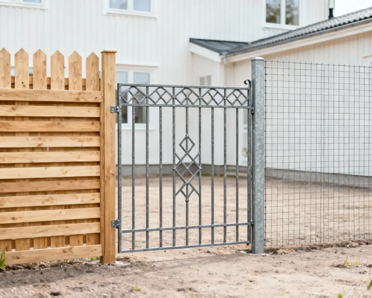 Olika staketmaterial och stilar jämförda