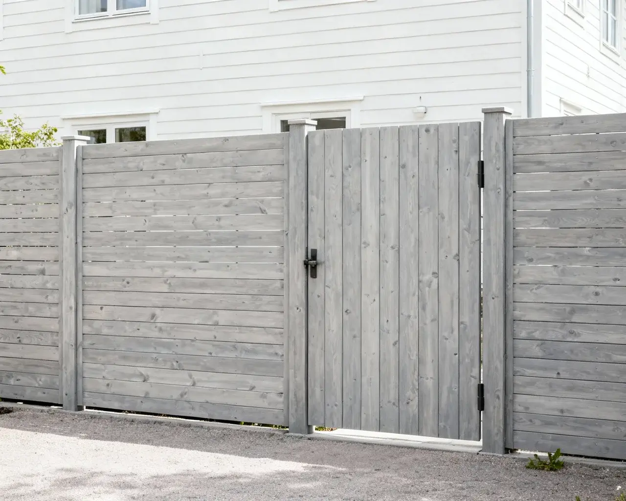 Professionellt staket med grind