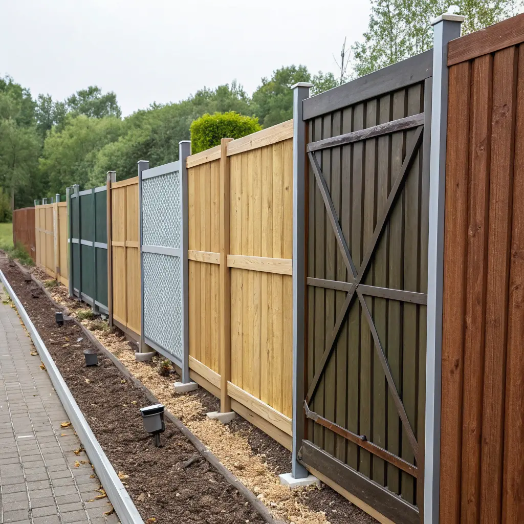 Jämförelse av olika staketmaterial och färger