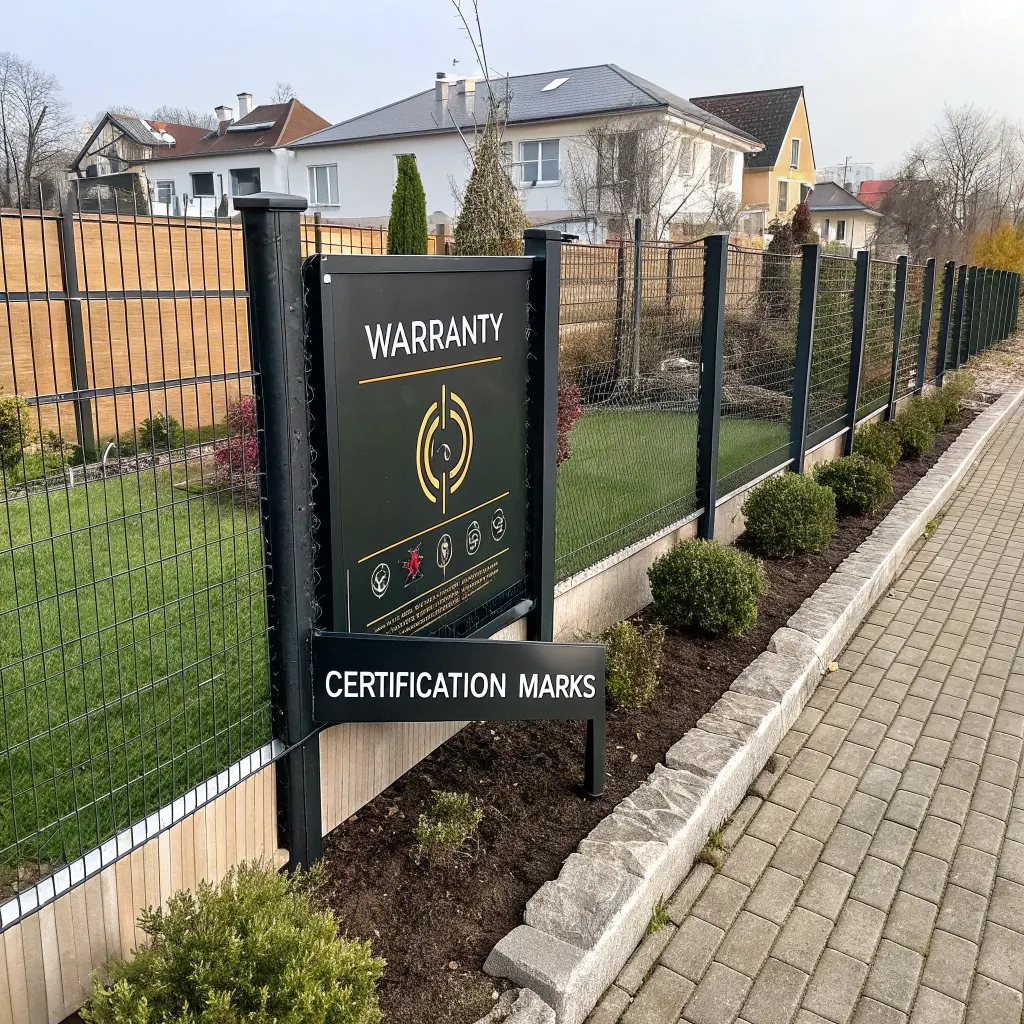 Högkvalitativt staket med garanti och certifiering