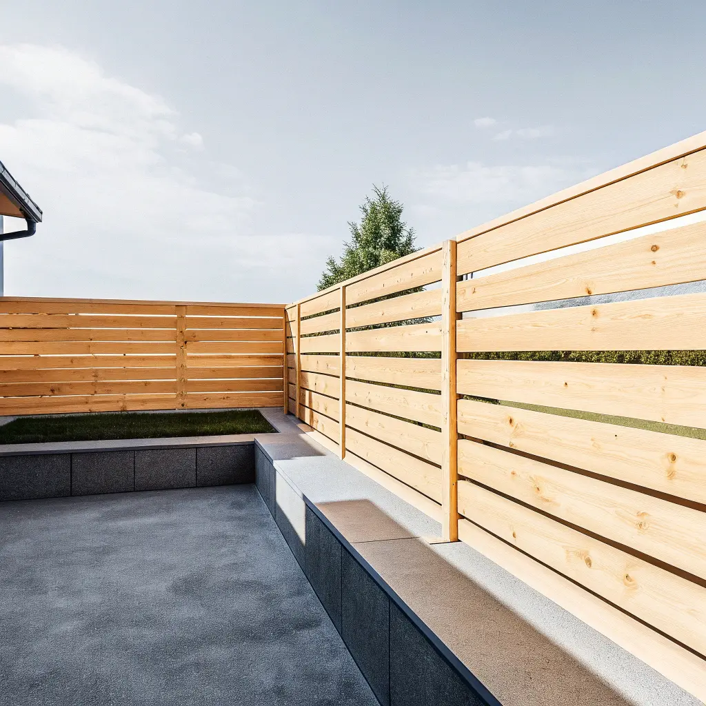 Detaljbild av montering av liggande ribbor