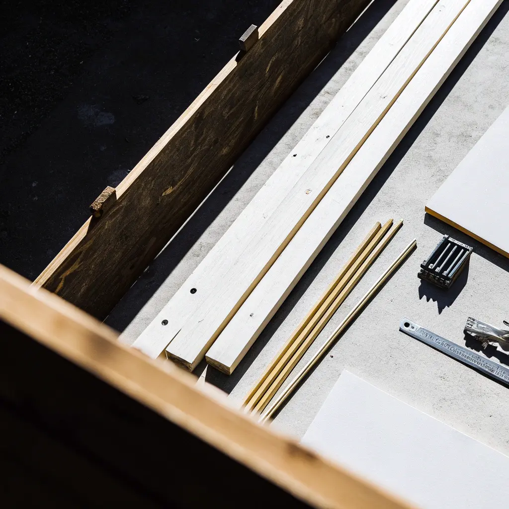 Premium staket med breda liggande ribbor