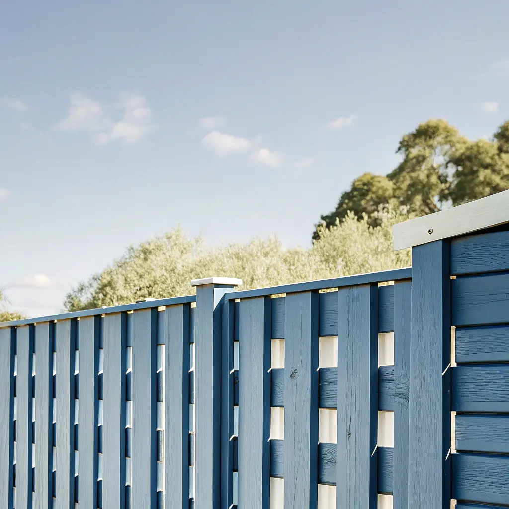 Professionellt monterat staket